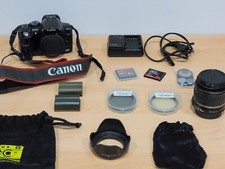 Macchina reflex digitale Canon EOS 300D con accessori