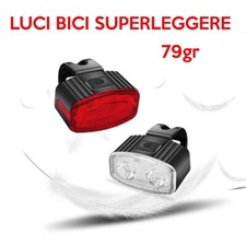 luci bici led ricaricabile USB