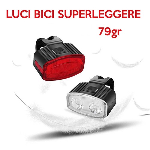Luci bici led ricaricabile - luci,