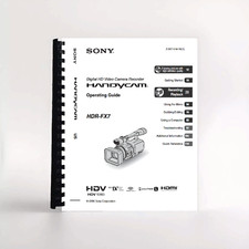 Owners Manual for Sony HDR-FX7