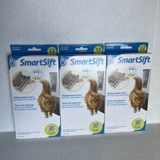 SET 3 Fodere di Ricambio Catit Smartsift Confezione da 12 per Pattumiera Estraibile NUOVE