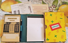 ADDIATOR DUPLEX No.35 - calcolatrice meccanica ottone con custodia e bloc notes