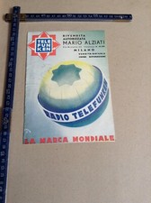 TELEFUNKEN DEPLIANT PUBBLICITARIO RADIO MILANO ILLUSTRATO F.MOSCA ANNI 50 