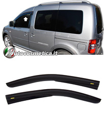 HEKO Deflettori aria frangivento neri fumé oscurati per Volkswagen Caddy 2003-10