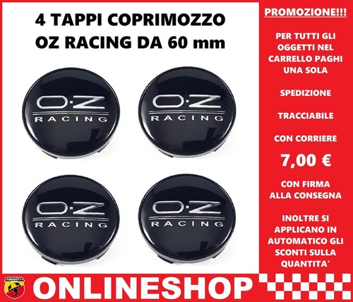 Tappi coprimozzo racing - coprimozzo, oz