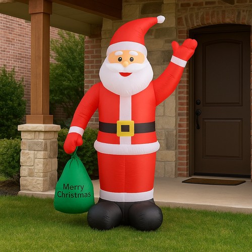 Gonfiabile babbo natale 180cm - gonfiabile,
