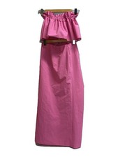 Abito elegante usato Adam ET ROPE rosa gonna poliestere 36