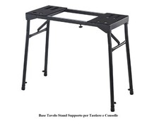 SUPPORTO STAND REGOLABILE PROFESSIONALE PER TASTIERA PIANO MIXER CONSOLLE DJ