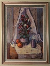 GIAMPIETRO MAGGI olio tela 50x60 anni '80 Autentica su foto dell'Artista