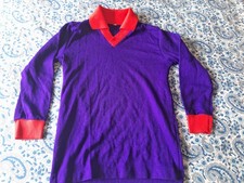 MAGLIA SHIRT VINTAGE FOOTBALL CALCIO LANETTA VIOLA MOD. FIORENTINA. PICCOLA