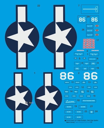 Peddinghaus decals 4124 - 1/18,