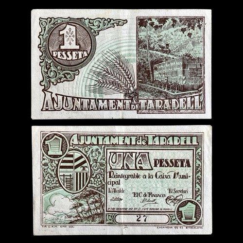 Taradell 1937 peseta - 1937,