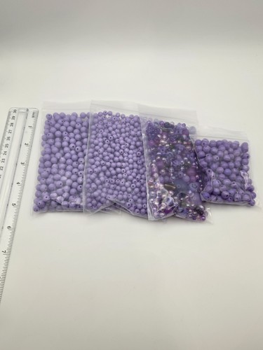 Lotto perline viola taglie