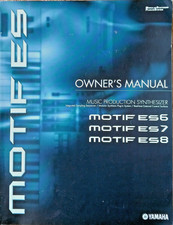 Yamaha Motif ES6 ES7 ES8 Tastiera Workstation Originale Grande Manuale d'uso Libretto