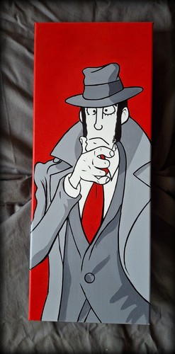 Zenigata quadro dipinto mano - a,