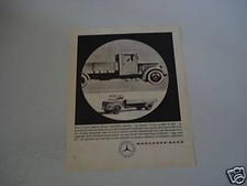 advertising Pubblicità 1961 AUTOCARRO MERCEDES BENZ
