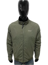 Woolrich John Rich & Bros Giacca Uomo Verde Taglia L Bomber Nylon Fleece Jacket