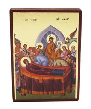 Greek Orthodox wooden icon of