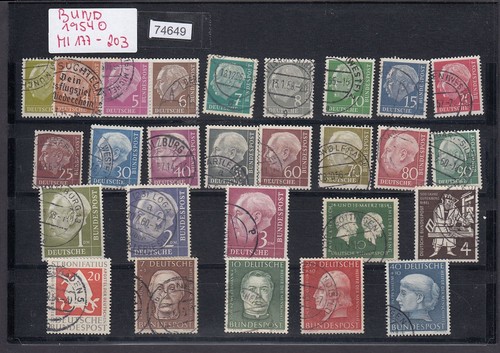 Bund 1954 michel 177 203 - 1954,,