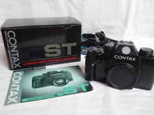 Contax ST 35mm SLR Film Camera + Scatola Box in Excellent Condition+Belt Cinghia