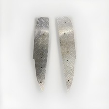 COPPIA PEDANE IN ALLUMINIO GRIGIO COMPLETA PER YAMAHA AEROX MBK NITRO 50