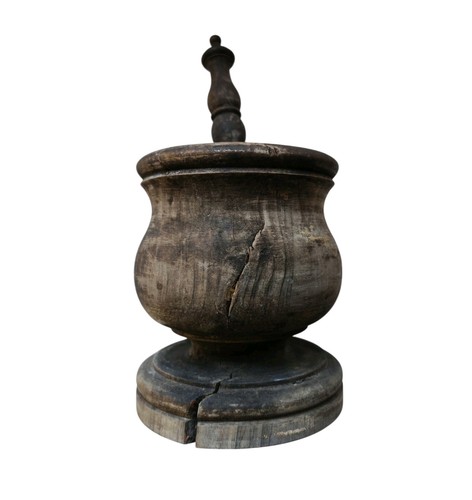Antico mortaio in - *hh*, legno