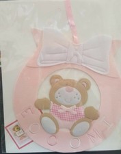 Fiocco Nascita Coccarda Orso