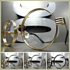 Nuovo Classico Vintage Retrò Stile Moderno Lenti Trasparenti Eye Occhiali Tondi
