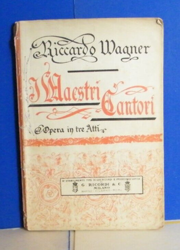 Libretto opera i - i, maestri