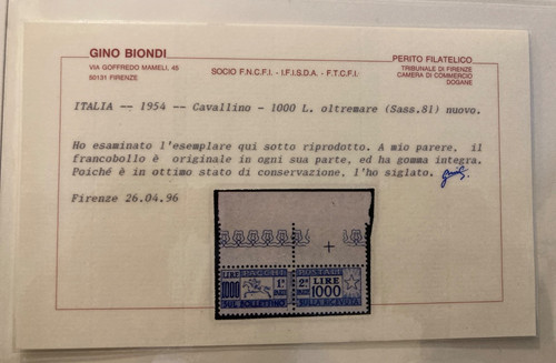 1954 cavallino 1000 lire - 1954,