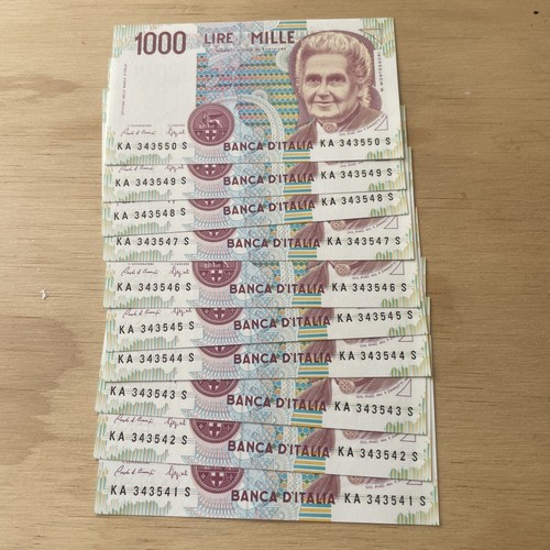 Banconota 1000 lire montessori - 1000,