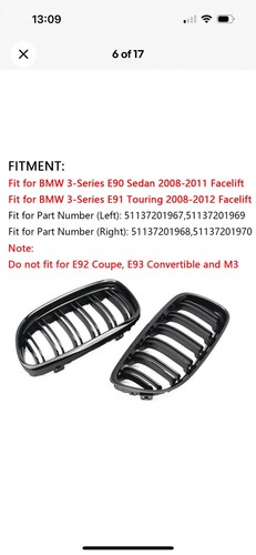 Per bmw e90 e91 serie - e91, 09-12