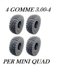 4 Gomme 3.00-4 Per Mini Quad Treno Completo 4.10-4