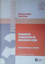 Bruno FORMULARIO COMMENTATO DI PROCEDURA CIVILE. AGGIORNATO ALLA LEGGE N. 102/20