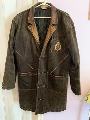 Vtg armani jeans coat - vtg, sz