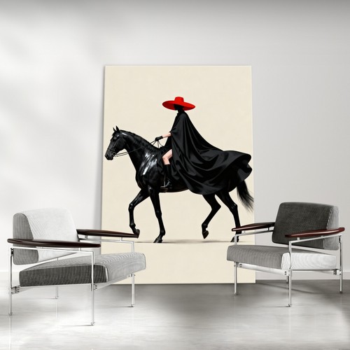 Donna cavalca cavallo - cavalca,