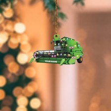Combine harvester tree hanging Christmas Ornament, harvester Xmas Ornament decor