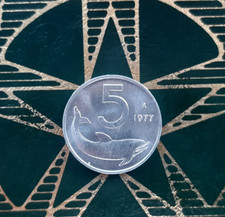 ($)  5 Lire 1977 (Delfino) -