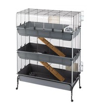 GABBIA PER CONIGLI A TRE PIANI