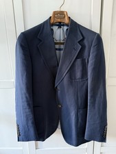 Gucci giacca cotone seta blu