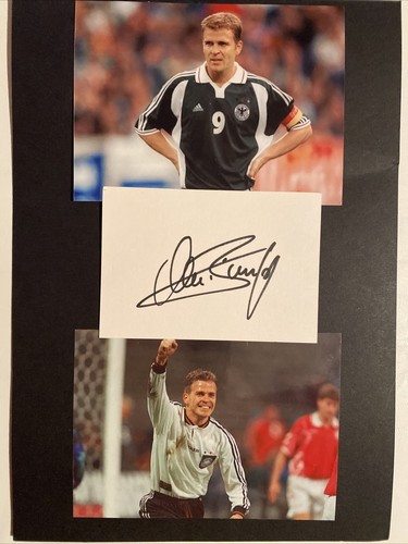 Scheda firmata oliver bierhoff - oliver,