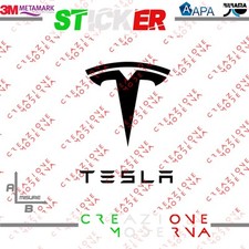 ADESIVO STICKER LOGO TESLA
