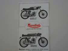 advertising Pubblicità 1972 MOTO MONDIAL 48 SS V 4 SPECIAL/RECORD SPECIAL
