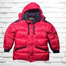 Giacca parka con cappuccio Mountain Hardwear StormLight Sub Zero piumino d'oca uomo M rosso