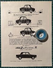 Rara Pubblicità LANCIA FULVIA 2C del 1965