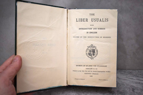 Vecchio libro liturgico - , liber
