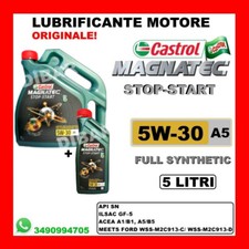 5LT OLIO CASTROL MAGNATEC STOP-START 5W30 A5 ACEA A1/B1 A5/B5 4 LITRI + 1 LITRO