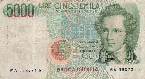 Italy 5000 lire 4 - italy,