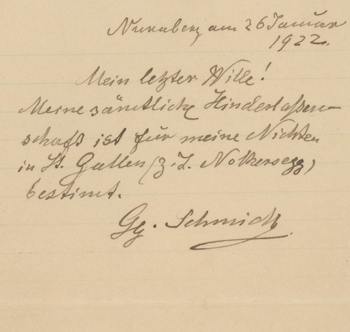 Testament georg schmidt - testament,