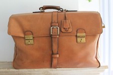 Gucci valise en cuir camel